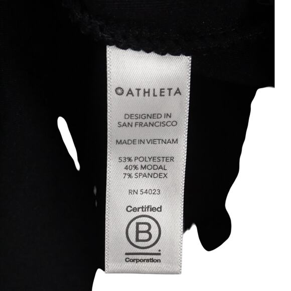 Athleta En Route Sleeveless Dress Women’s Size Small Black Stretch Casual Petite - Picture 7 of 10